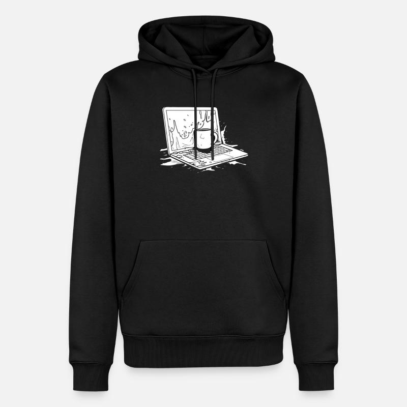 Entwickler Coder Programmierer Kaffee - Männer Premium Bio Hoodie - Schwarz