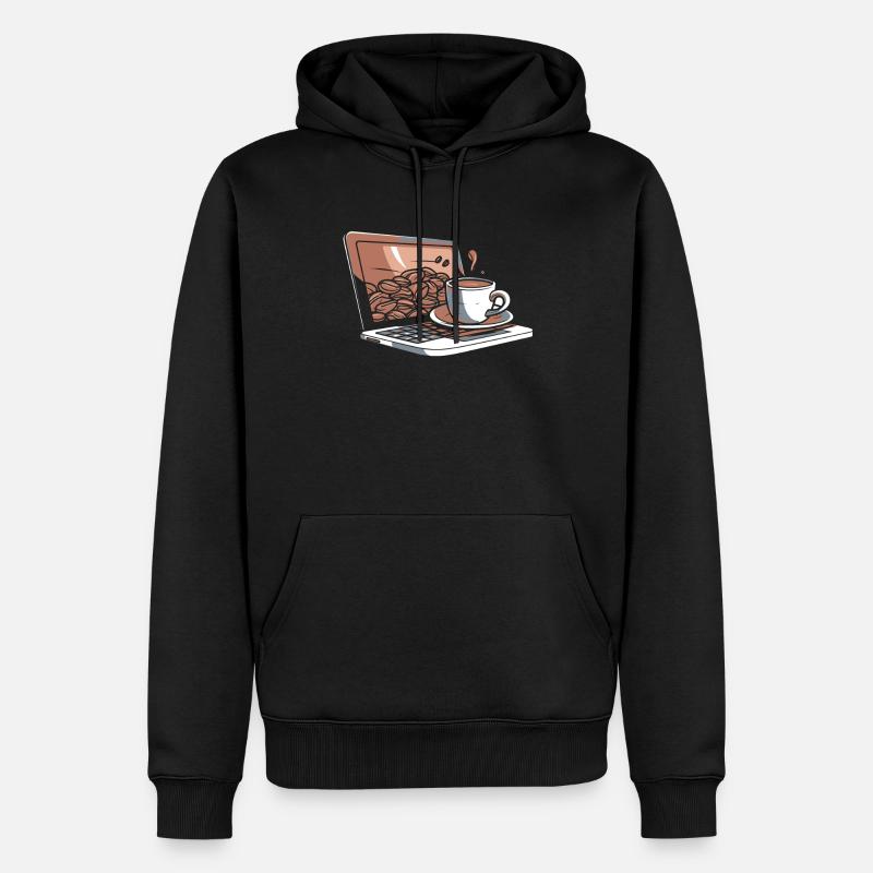 Developer, Coder, Programmer, Coffee - Men’s Premium Organic Hoodie - black