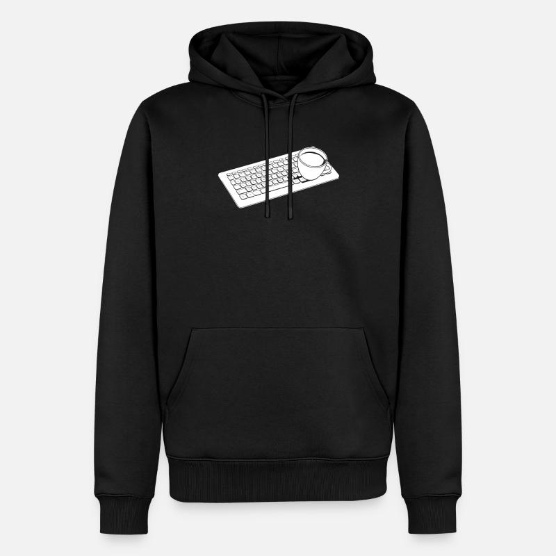 Entwickler Coder Programmierer Kaffee - Männer Premium Bio Hoodie - Schwarz