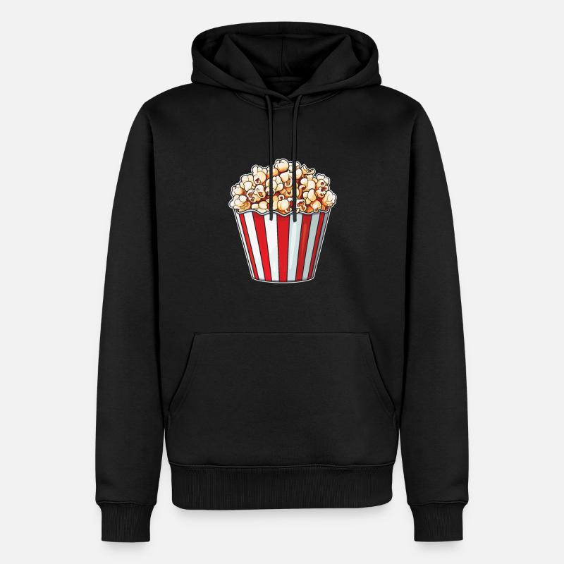 Pop-corn - Sweat à capuche Premium bio Homme - noir