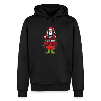 Being Related To Me – Lustiger Weihnachtsmann - Männer Premium Bio Hoodie - Schwarz - Vorne - Nico (187cm)