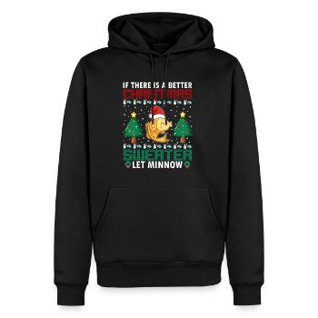 S’il y a un meilleur pull de Noël, laissez Minnow - Sweat à capuche Premium bio Homme - noir - Devant - Nico (187cm)