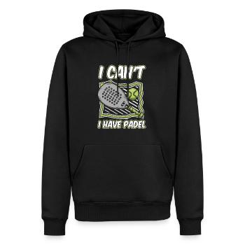Padel No Puedo Tengo Padel - Männer Premium Bio Hoodie - Schwarz - Vorne - Nico (187cm)