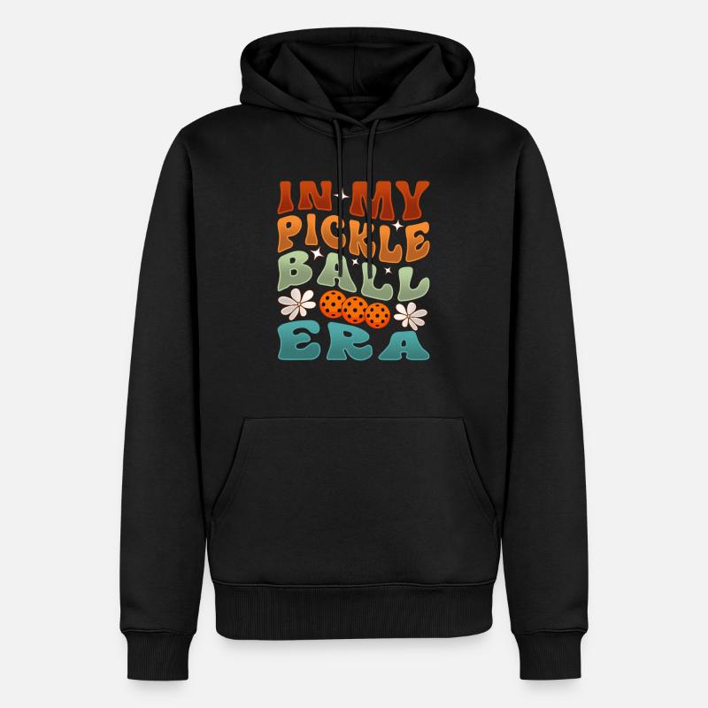 À l’époque du pickleball - Sweat à capuche Premium bio Homme - noir
