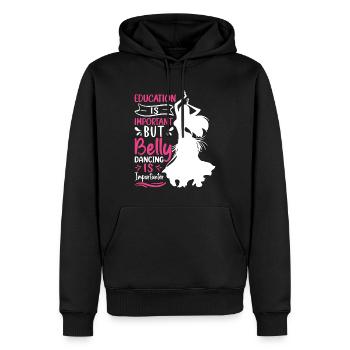 Citations de danse drôles Danseur drôle Raqs sharqi Swing - Sweat à capuche Premium bio Homme - noir - Devant - Nico (187cm)