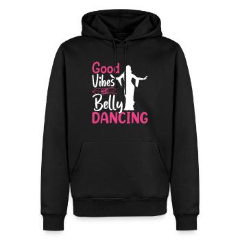Funny Belly Dancer, Belly Dancing Quotes Dancer - Männer Premium Bio Hoodie - Schwarz - Vorne - Nico (187cm)