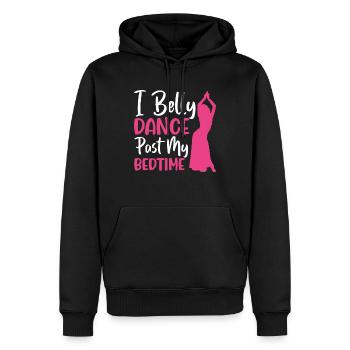 Citations de danse drôle Danseur drôle Raqs sharqi Swing - Sweat à capuche Premium bio Homme - noir - Devant - Nico (187cm)