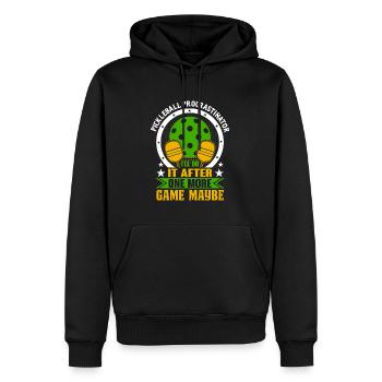 Pickleball Procrastinator - Ich Tu Es Danach - Männer Premium Bio Hoodie - Schwarz - Vorne - Nico (187cm)