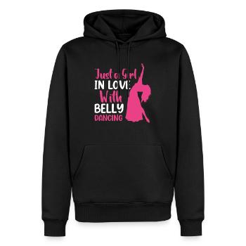Funny Belly Dancer, Swing Dancer Hip Ballet Dancer - Männer Premium Bio Hoodie - Schwarz - Vorne - Nico (187cm)