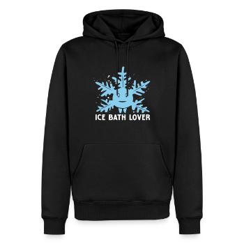 Ice Bath Challenge Ice Bucket Challenge as - Men’s Premium Organic Hoodie - black - Front - Nico (187cm)