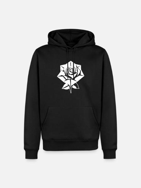 Red Rose Goth - Men’s Premium Organic Hoodie - black