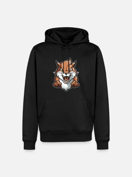 Squirrel Angry - Men’s Premium Organic Hoodie - black