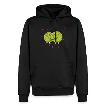 Mignon Couple Amla Étreindre Amla Fruits Lovers - Sweat à capuche Premium bio Homme - noir - Devant - Nico (187cm)