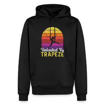 Retro Trapezkünstler Zirkus-Artist Akrobatik - Männer Premium Bio Hoodie - Schwarz - Vorne - Nico (187cm)
