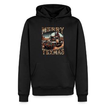 Merry Texmas – Camionnette - Sweat à capuche Premium bio Homme - noir - Devant - Nico (187cm)