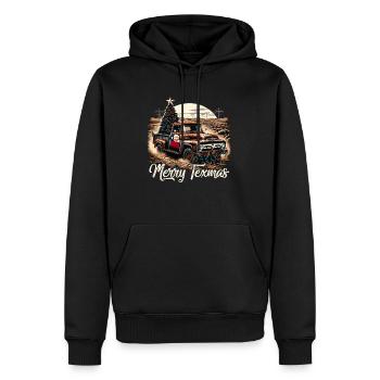 Merry Texmas – Camionnette - Sweat à capuche Premium bio Homme - noir - Devant - Nico (187cm)