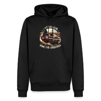 Truckin Home For Christmas - Camionnette - Sweat à capuche Premium bio Homme - noir - Devant - Nico (187cm)