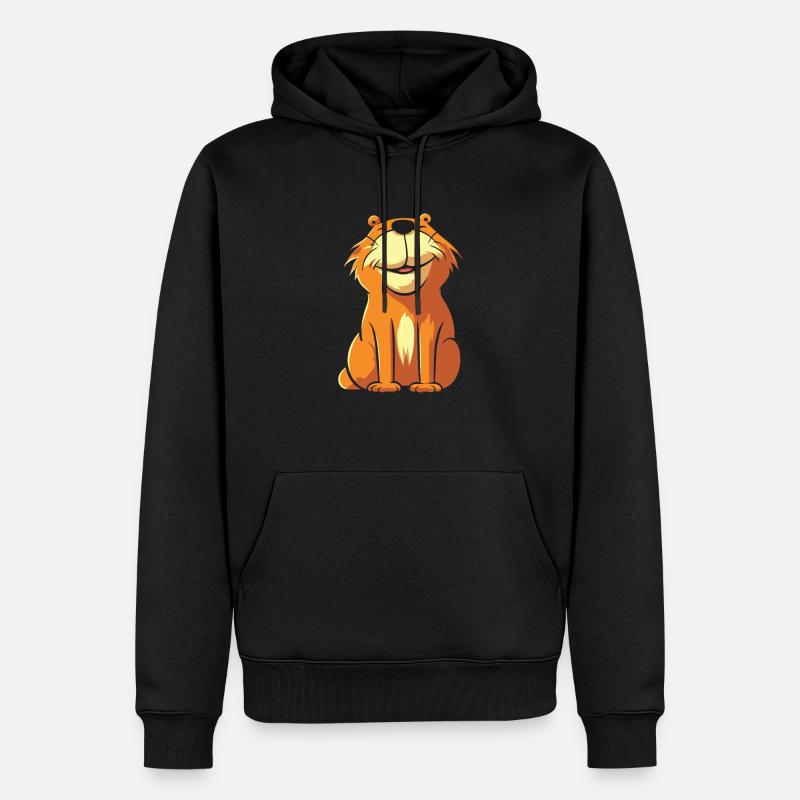 Capybara Capybara Drôle - Sweat à capuche Premium bio Homme - noir
