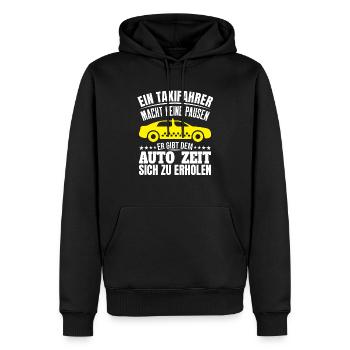 Taxifahrer Fahrzeugpflege und Wartung - Männer Premium Bio Hoodie - Schwarz - Vorne - Nico (187cm)
