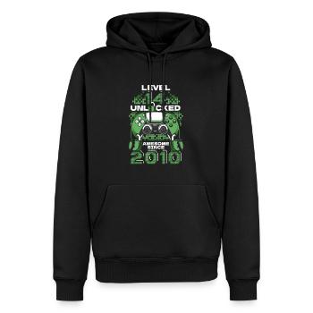 Gaming 14. Geburtstag 5 Jahre Gamer - Männer Premium Bio Hoodie - Schwarz - Vorne - Nico (187cm)