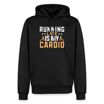 Funny Quotes And Funny Sayings, Quotes Lovers - Männer Premium Bio Hoodie - Schwarz - Vorne - Nico (187cm)
