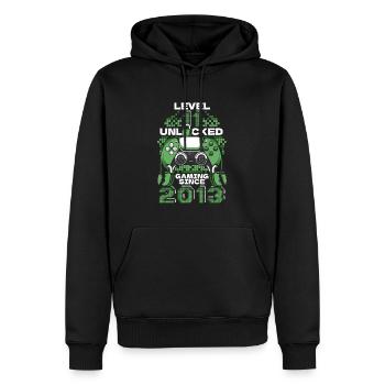 Jeux 11e anniversaire 11 ans de jeu - Sweat à capuche Premium bio Homme - noir - Devant - Nico (187cm)