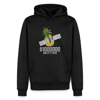 Duct Tape Pineapple Fruit Lover Funny Quote - Männer Premium Bio Hoodie - Schwarz - Vorne - Nico (187cm)