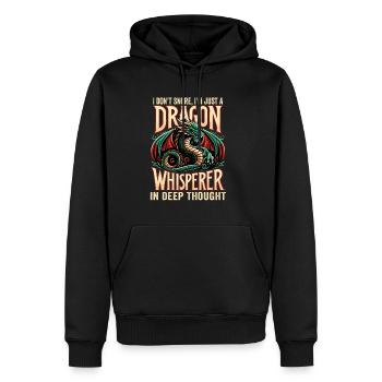 Dragon Whisperer - Je ne ronfle pas - Sweat à capuche Premium bio Homme - noir - Devant - Nico (187cm)