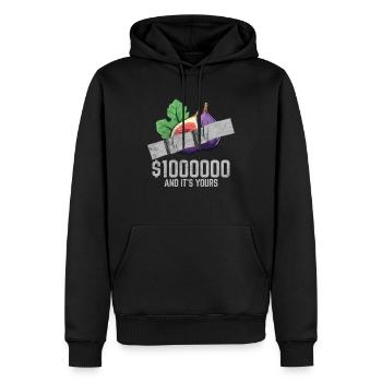 Duct Tape Fig Fruit Lover Funny Quote - Men’s Premium Organic Hoodie - black - Front - Nico (187cm)