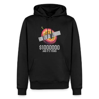 Klebeband Passionsfruchtfruchtliebhaber Lustiges Zitat - Männer Premium Bio Hoodie - Schwarz - Vorne - Nico (187cm)