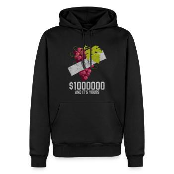 Ruban adhésif Boysenberry Fruit Lover citation drôle - Sweat à capuche Premium bio Homme - noir - Devant - Nico (187cm)