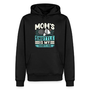 BADMINTON Moms Shuttle - Kids Shuttle - Men’s Premium Organic Hoodie - black - Front - Nico (187cm)