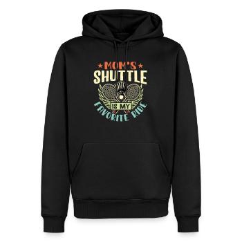 BADMINTON Moms Shuttle - Kids Shuttle - Men’s Premium Organic Hoodie - black - Front - Nico (187cm)