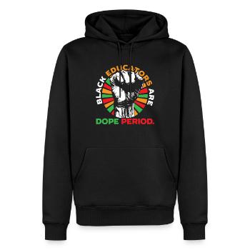 Black History Month Black Pride Pädagogin Lehrerin - Männer Premium Bio Hoodie - Schwarz - Vorne - Nico (187cm)