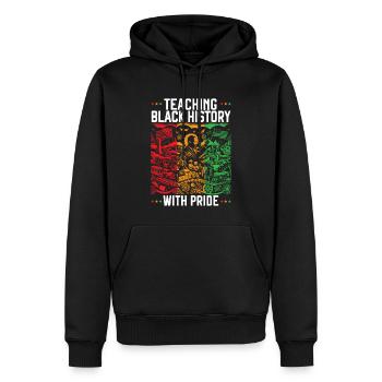 Black History Month Black Pride Pädagogin Lehrerin - Männer Premium Bio Hoodie - Schwarz - Vorne - Nico (187cm)