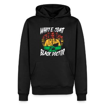 Schwarze Geschichte Afroamerikaner Arzt Doktor - Männer Premium Bio Hoodie - Schwarz - Vorne - Nico (187cm)