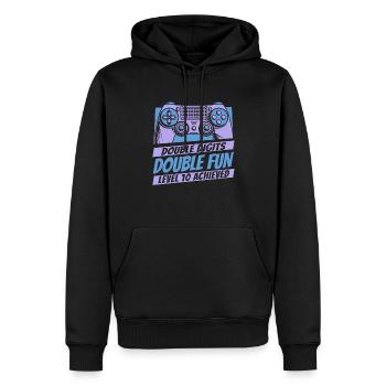 Gaming 10. Geburtstag 10 Jahre Gamer - Männer Premium Bio Hoodie - Schwarz - Vorne - Nico (187cm)