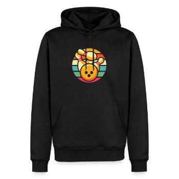 Bowling Bowlen Bowler - Men’s Premium Organic Hoodie - black - Front - Nico (187cm)
