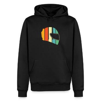 Motorrad Biker Motorbike - Männer Premium Bio Hoodie - Schwarz - Vorne - Nico (187cm)