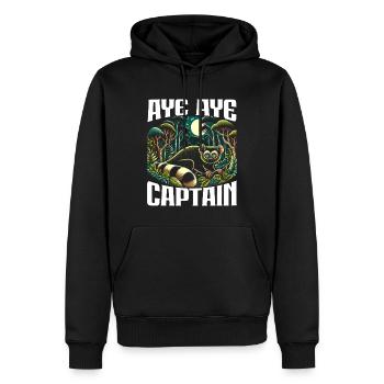 Aye Aye Lemur Süsser Affe Madagaskar - Männer Premium Bio Hoodie - Schwarz - Vorne - Nico (187cm)