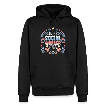 Sozialdienst Sozialarbeiter Streetworker - Männer Premium Bio Hoodie - Schwarz - Vorne - Nico (187cm)