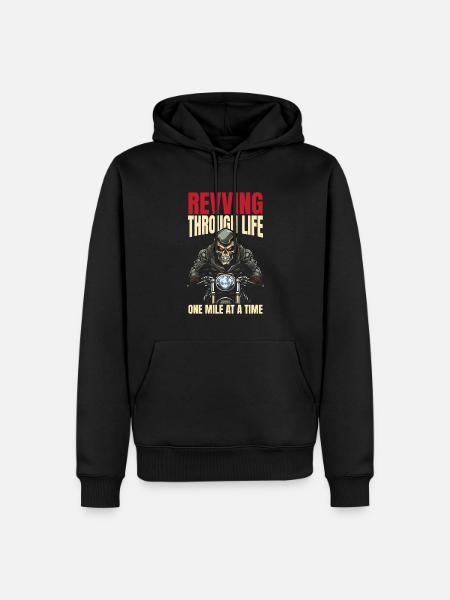 Motorcycle Biker Motorbike - Men’s Premium Organic Hoodie - black