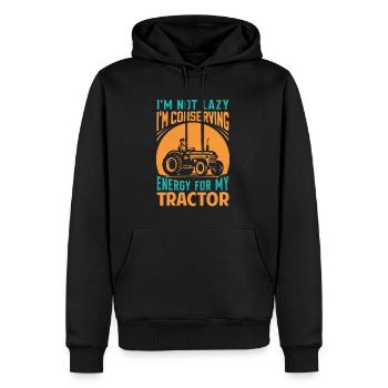 Conserving Energy For Tractor Agriculture Harvest - Männer Premium Bio Hoodie - Schwarz - Vorne - Nico (187cm)