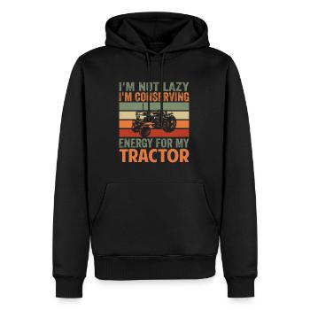 Conserving Energy For Tractor Agriculture Harvest - Männer Premium Bio Hoodie - Schwarz - Vorne - Nico (187cm)