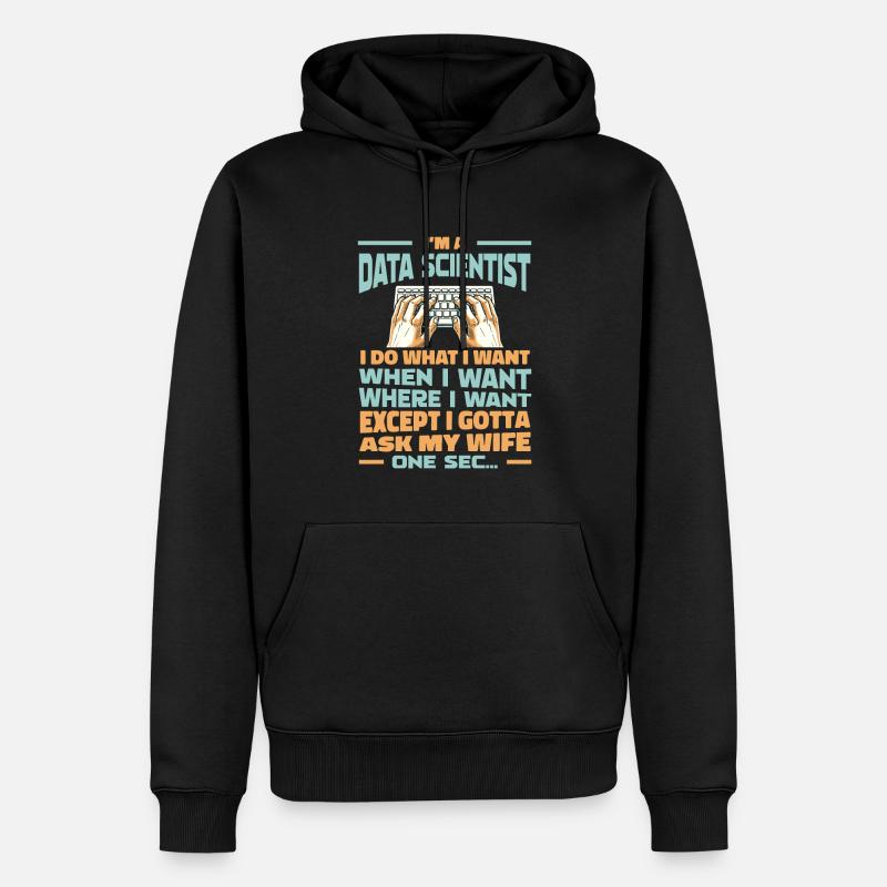 Data Science Data Analyst - Männer Premium Bio Hoodie - Schwarz