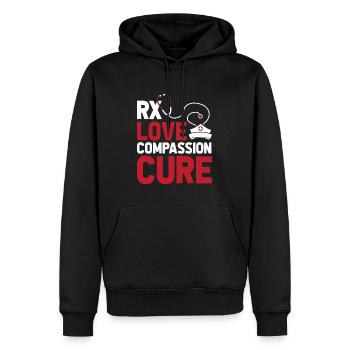 Krankenschwester - Männer Premium Bio Hoodie - Schwarz - Vorne - Nico (187cm)