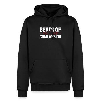 Krankenschwester EKG Herz - Männer Premium Bio Hoodie - Schwarz - Vorne - Nico (187cm)