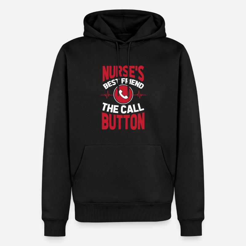 Krankenschwester - Männer Premium Bio Hoodie - Schwarz