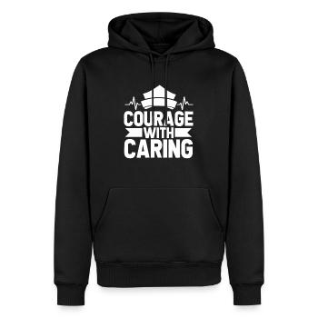 Krankenschwester - Männer Premium Bio Hoodie - Schwarz - Vorne - Nico (187cm)