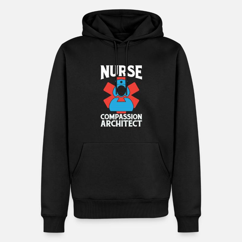 Infirmier - Sweat à capuche Premium bio Homme - noir